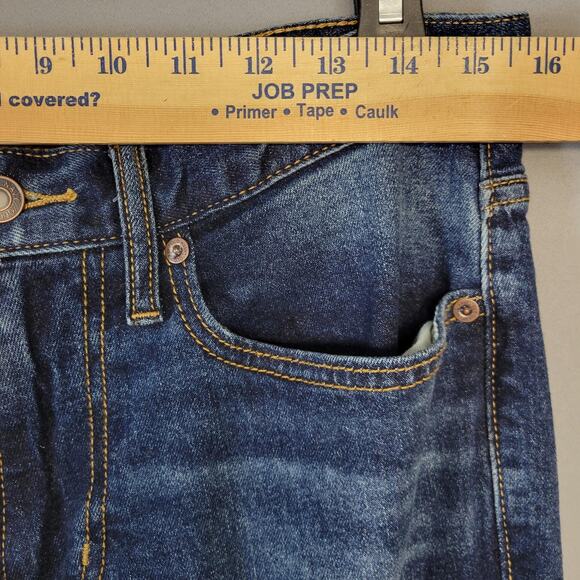 Old Navy Jeans Mens 32x32 Blue Boot Cut Built In Tough Flex Dark Wash Outdoors - Picture 8 of 15